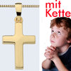 Kinder Kommunion Kreuz Gold 333
