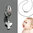 Baby Zirkonia Infinity Taufring mit Schutzengel und Kette 34 cm ECHT SILBER 925